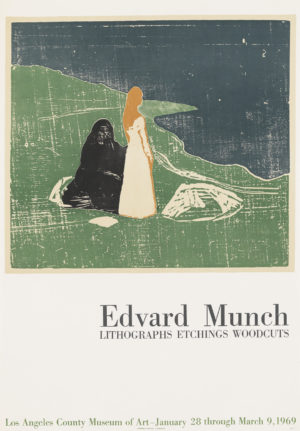 Edvard Munch original exhibition poster for sale