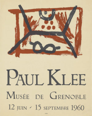 Paul Klee exhibition poster, Musee de Grenoble