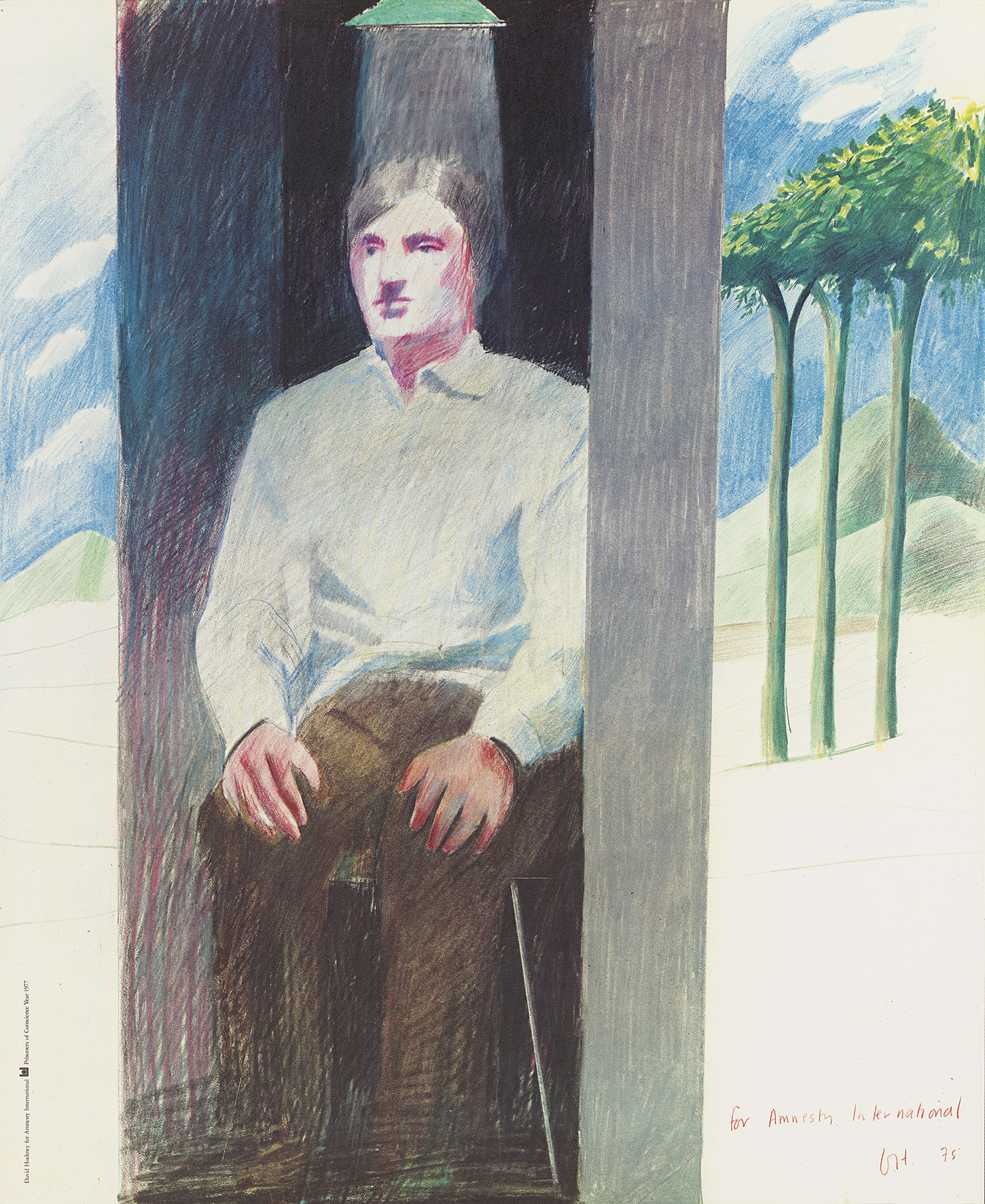 Hockney Amnesty International David Hockney, Amnesty International poster