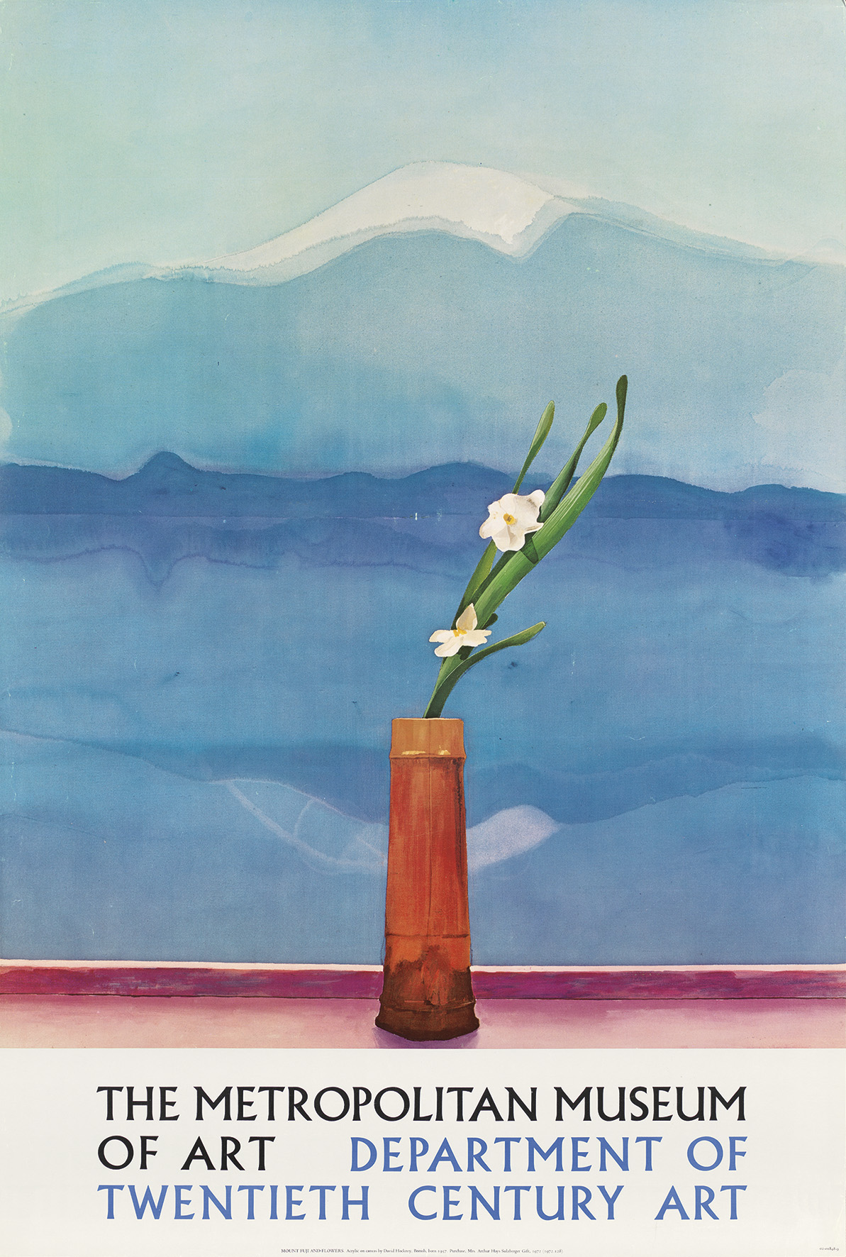 Met-20th Century Art Original David Hockney exhibition poster, The Metropolitan Museum of Art,