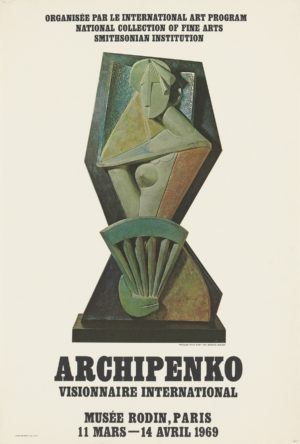 Alexander Archipenko original exhibition poster