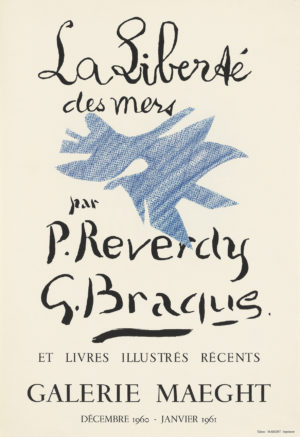 Braque at Galerie Maeght vintage poster for sale poster