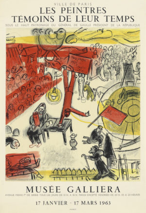 Temoins de Leur Temps by Marc Chagall poster