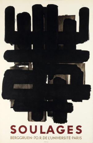 Soulages exhibition poster