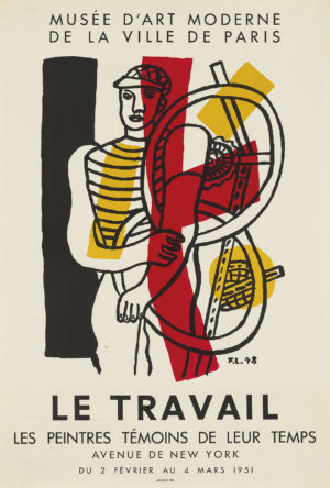 Le Travail original poster by Fernand Leger