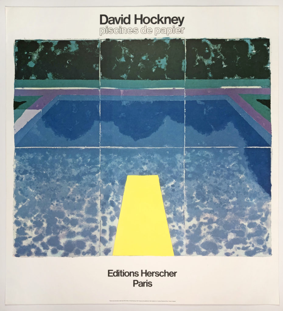 Hockney Piscines de Papier Poster
