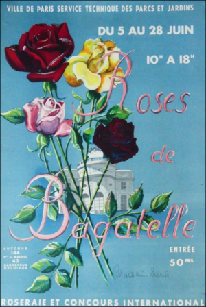 Roses de Bagalelle original French poster for sale