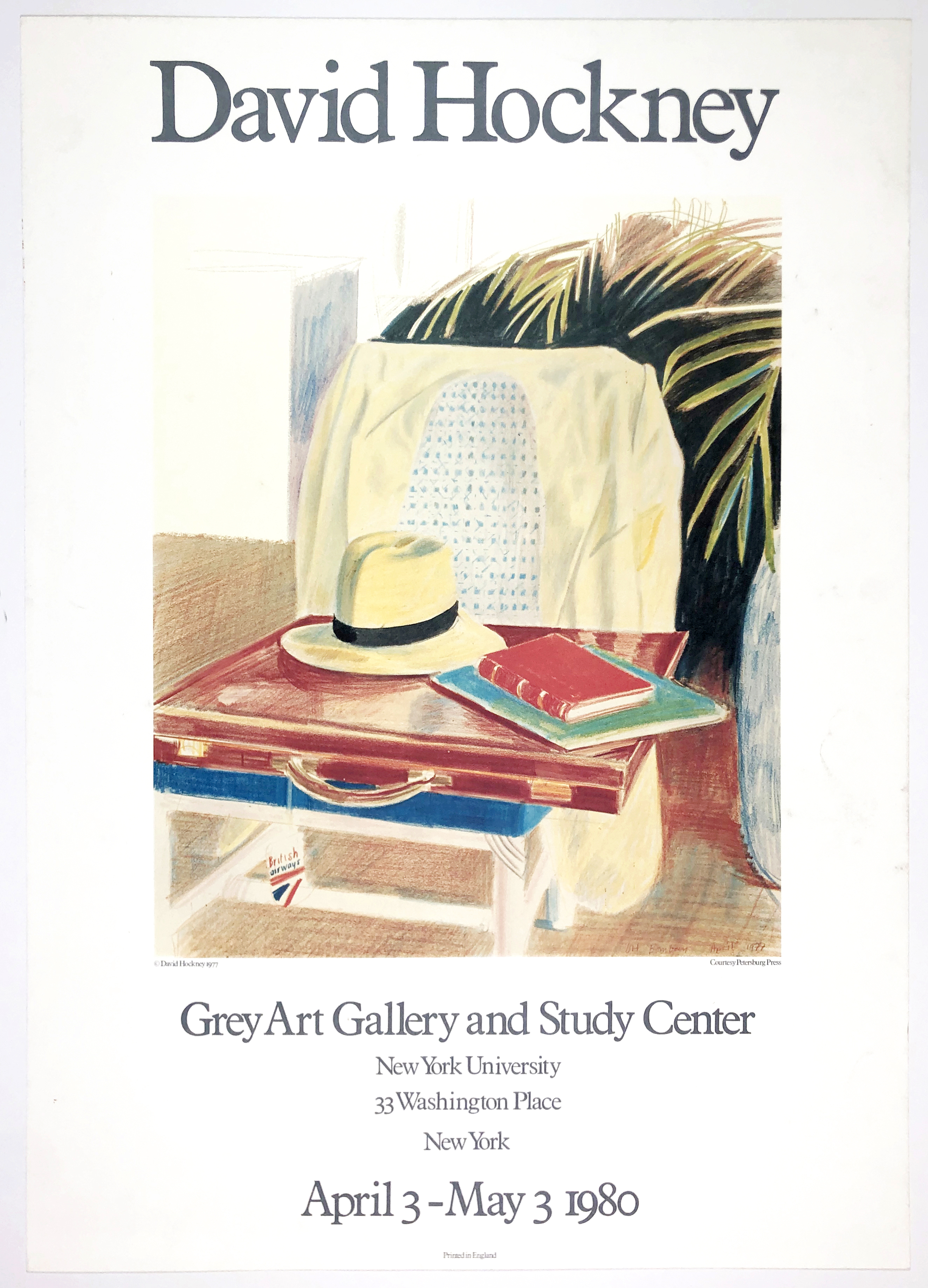 1980 David Hockney Celia,Paris ビンテージポスター Pictures by David Hockney 