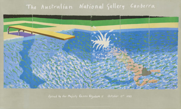 Hockney Poster Swimming Pool Canberra