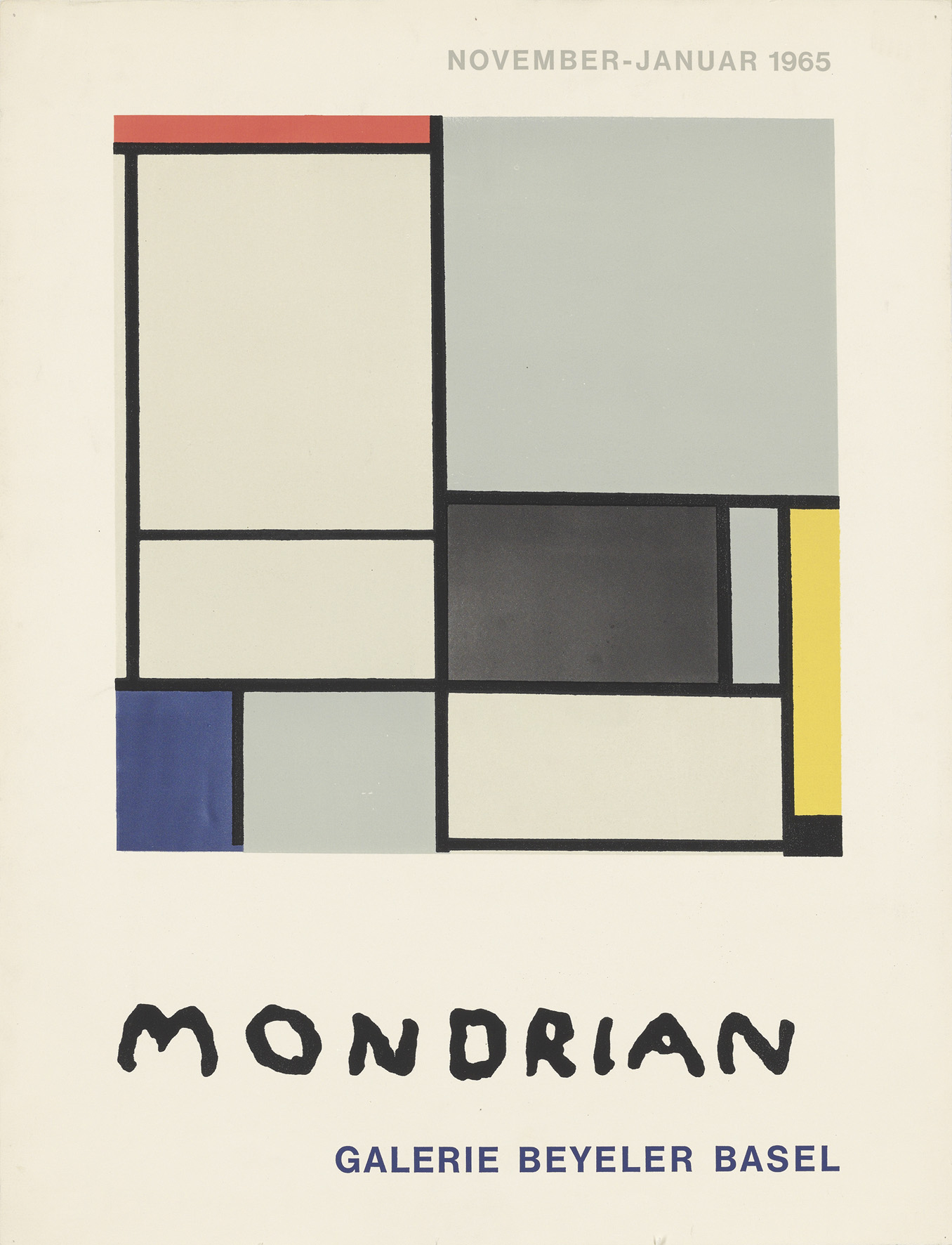 Mondrian exhibition poster