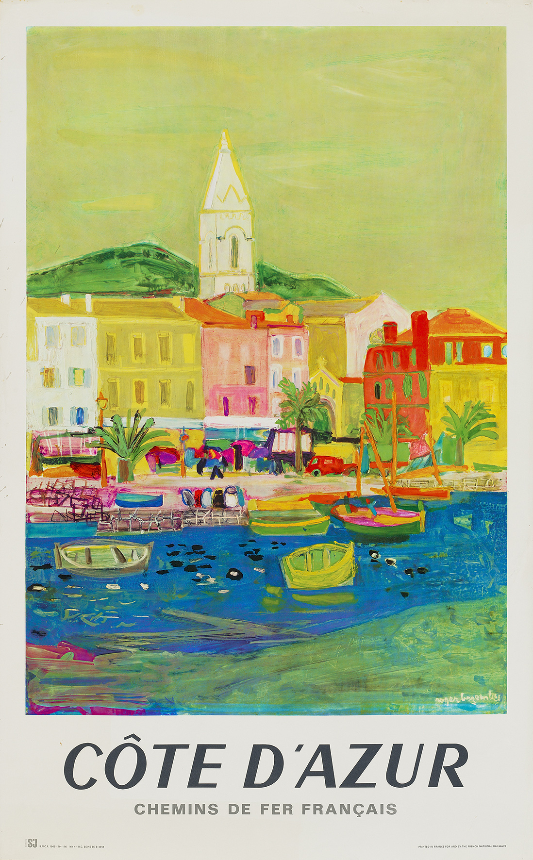 Cote D'Azur Cote D'azur poster by Roger Bezombes