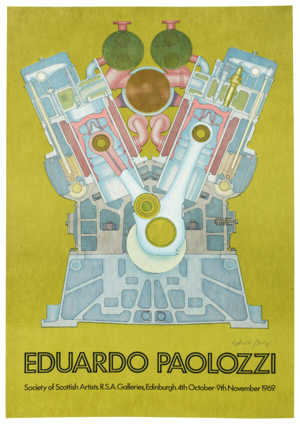 Paolozzi,Society of Scottish Artists 1969 signed by the artist