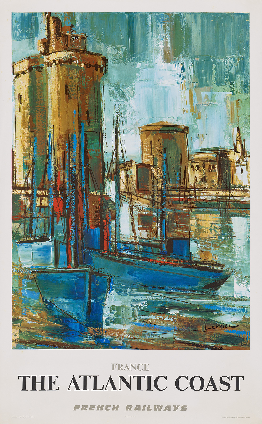 The Atlantic Coast The Atlantic Coast original travel poster for sale